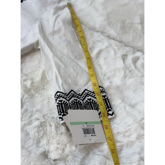 NEW SHELL LINEN DONNA MORGAN Women's Sheath Dress with Embroidery - Picture 16 of 16